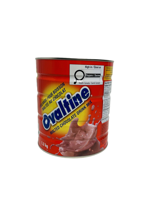 Boite Ovaltine boisson chocolatee maltee 1,2 kg